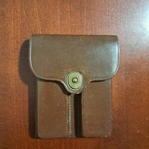 Vintage Military Artillery Shells Duo Pouch Case Holder